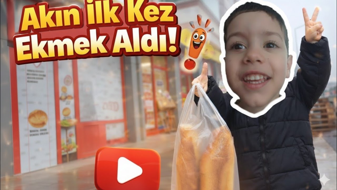 AKIN'IN İLK MARKET ALIŞVERİŞİ: EKMEĞİ ALDIM! 🥖🛒​#marketvlog​#ilkkez#ekmekaldım #anilakin 