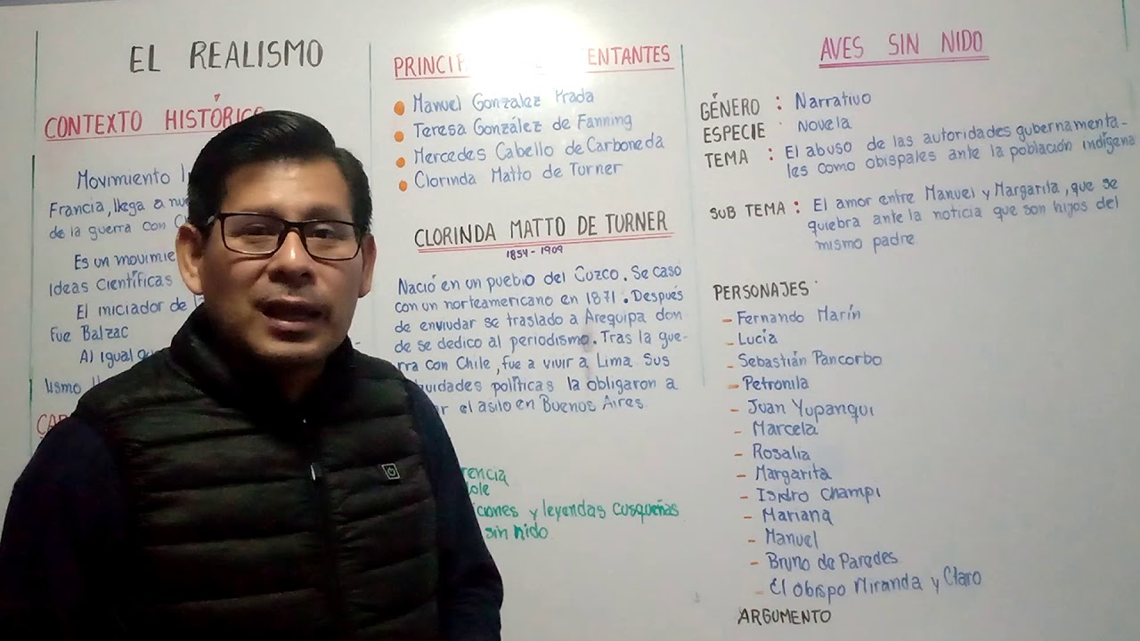 EL REALISMO LITERARIO: CLORINDA MATTO DE TURNER.  CUARTO DE SECUNDARIA