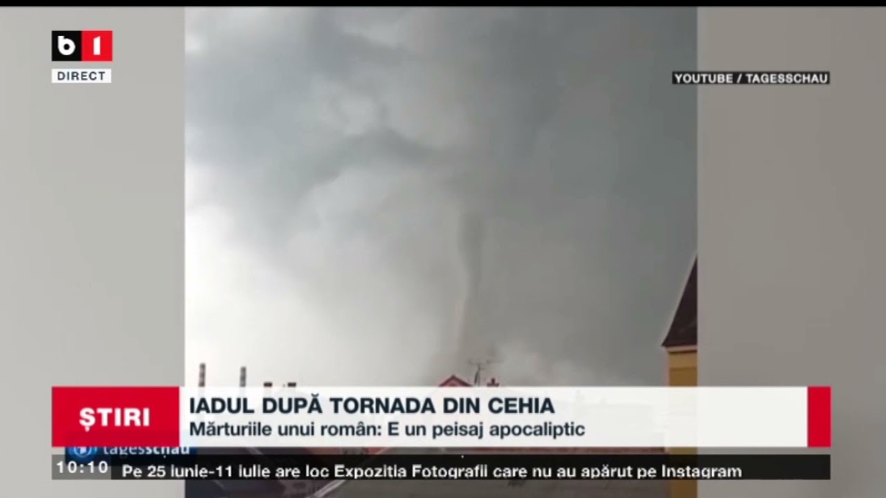 MARTURIILE UNUI ROMAN DUPA TORNADA DIN CEHIA: E UN PEISAJ APOCALIPTIC_Stiri B1_26 iunie 2021