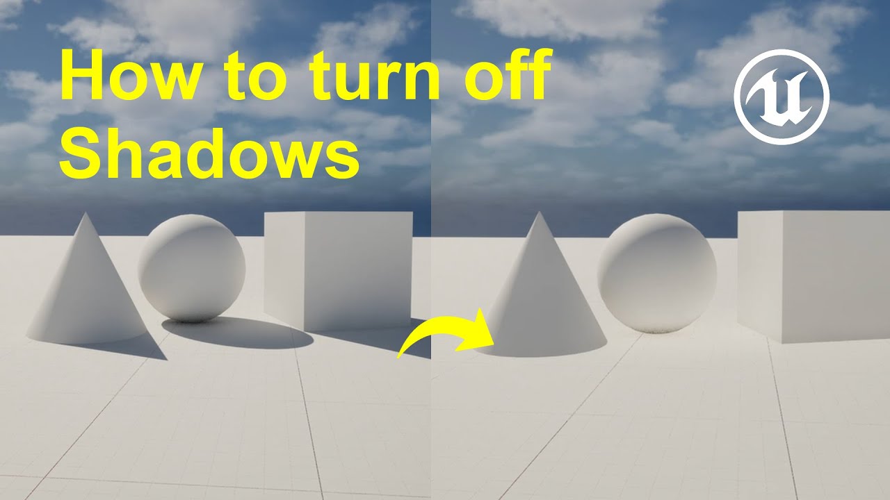 How to turn off shadows in Unreal Engine 5