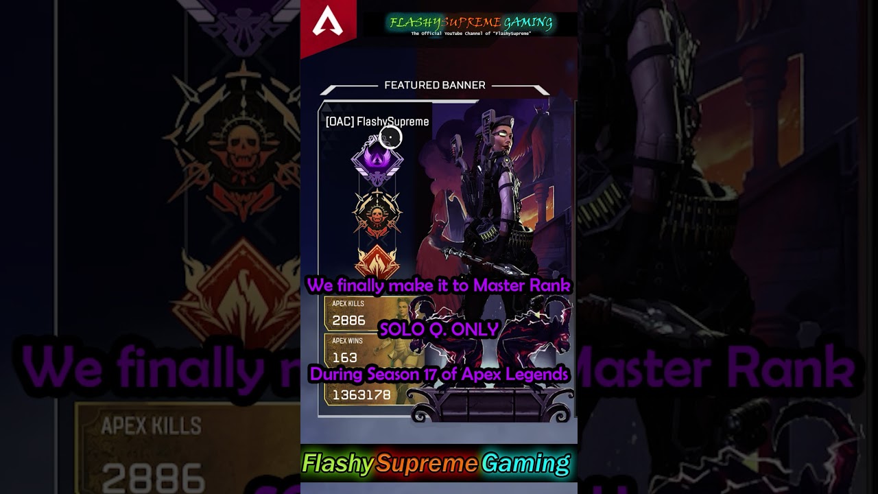Master Rank - Solo Q. Only - Loba Banner (Season 17 Master Rank Badge)