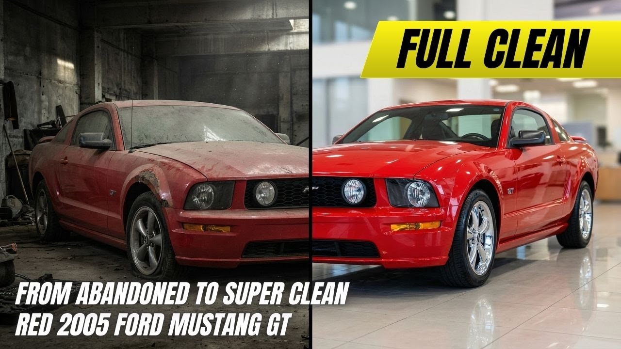 ASMR Car Restoration | Full Restoration of a 2005 Ford Mustang GT – From Total Disrepair to Like New
