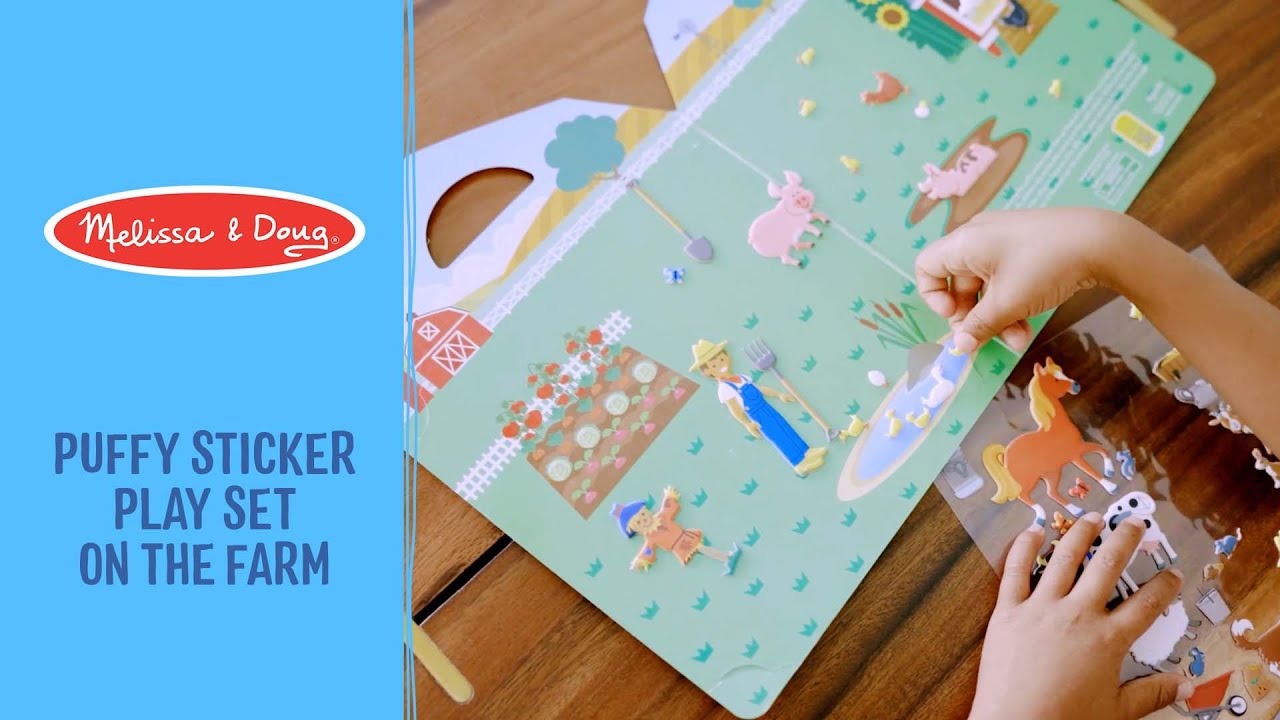 Melissa & Doug Puffy Sticker Play Set - On the Farm