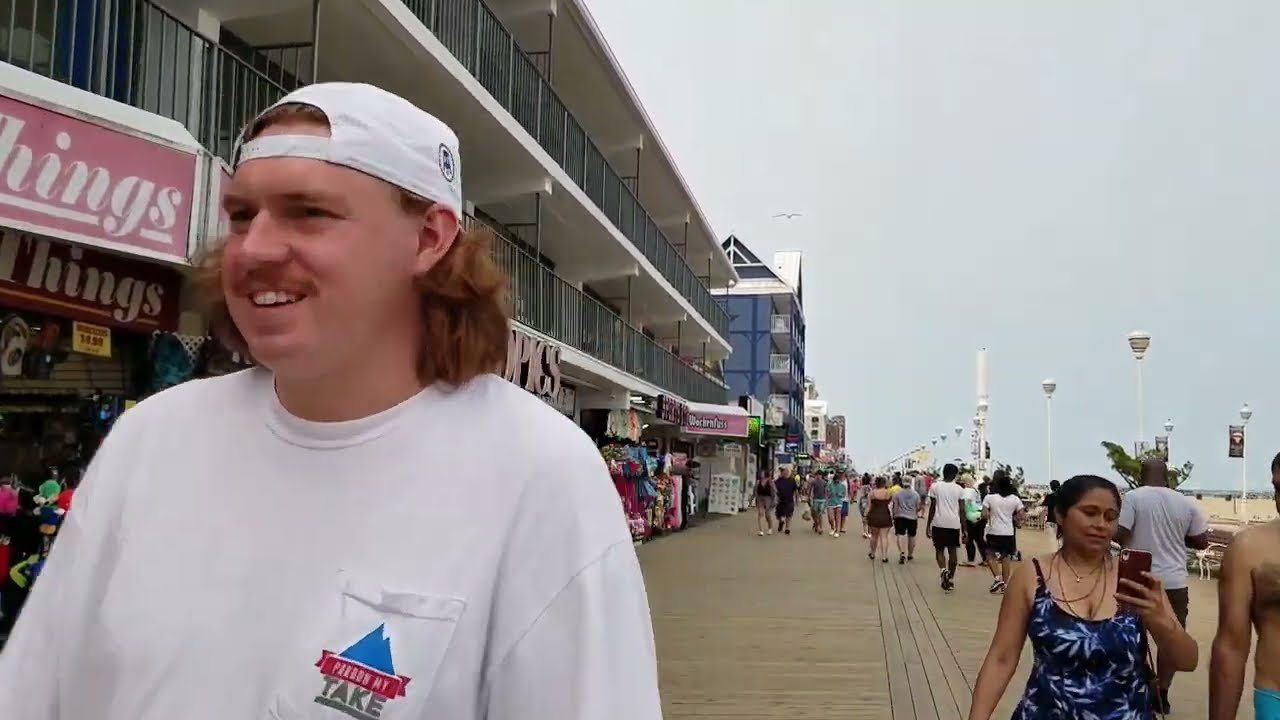 Walking 🚶 On The Boardwalk Of Ocean city .MD // 08/2023 // Most Beautiful Beach ,.,.,.