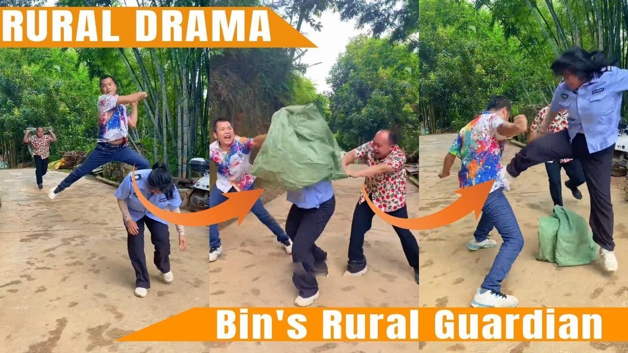 Human traffickers gang up to attack female security guard, and they have helpers! #rural#story#drama
