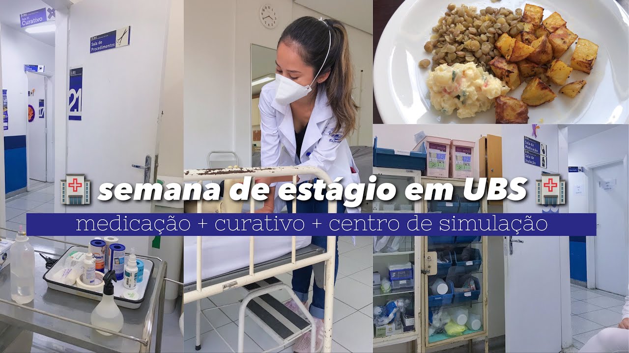 VLOG ESTÁGIO EM UBS: Vacinação, sala de medicação, sala de curativos, centro de simulação