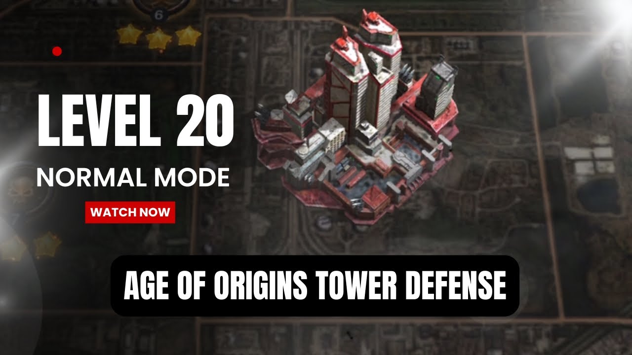 Easy 3 star setup & Strategy - Age of Origins - Tower Defense Level 20 NORMAL MODE