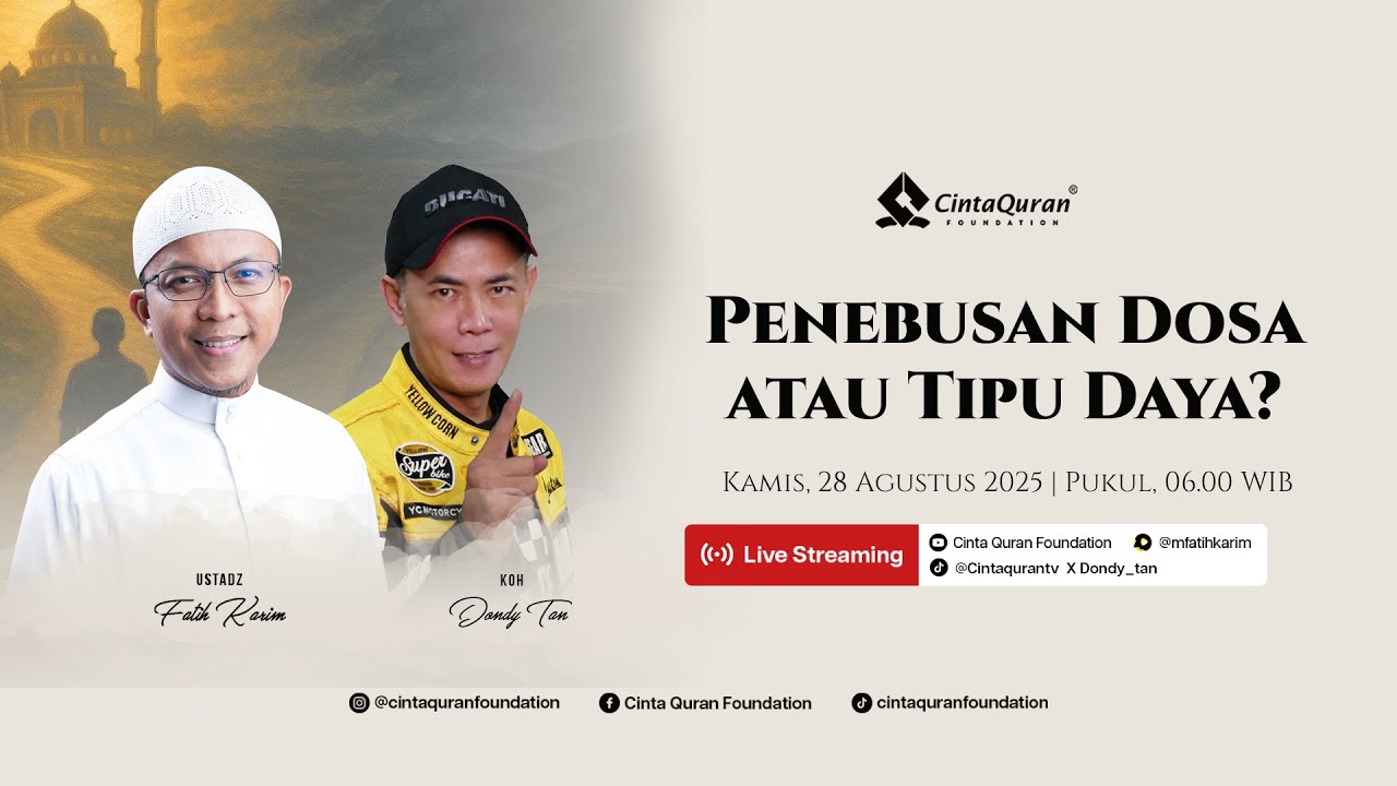 [LIVE] Penebusan Dosa Atau Tipu Daya? | bersama Koh Dondy Tan & Ust Fatih Karim