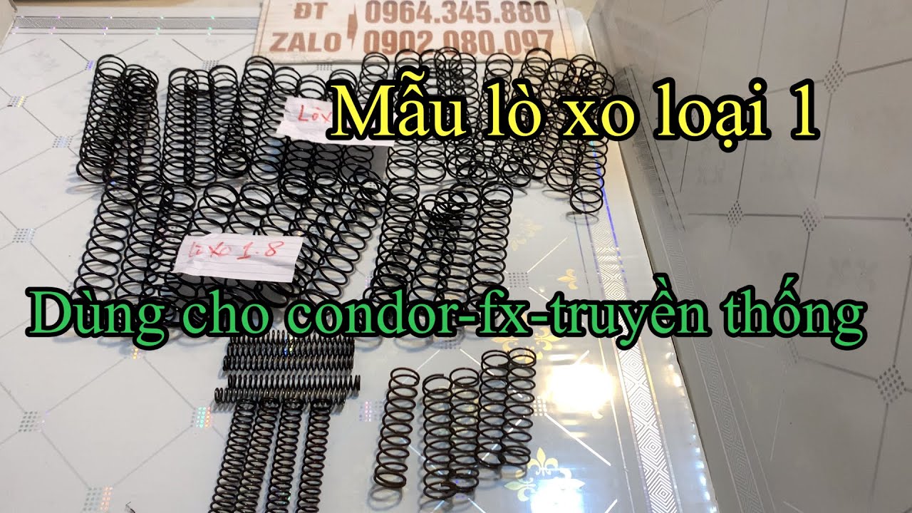 Mẫu lò xo mềm loại 1-dùng cho condor- loại 1 dùng cho fx- truyền thống.lực đập ổn định 