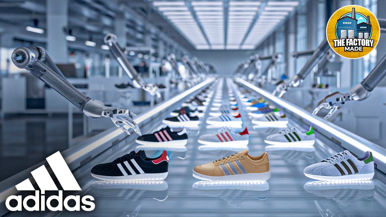 Как производятся кроссовки ADIDAS на фабрике || Почему кроссовки Adidas такие дорогие?