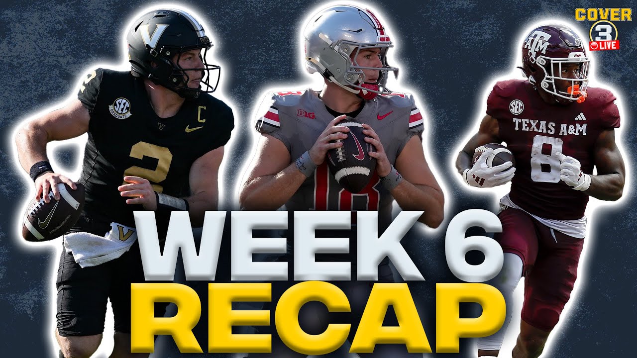 Week 6 INSTANT REACTION | Vanderbilt Upsets Alabama | Arkansas Defeats Tennessee |  Cover 3 Podcast