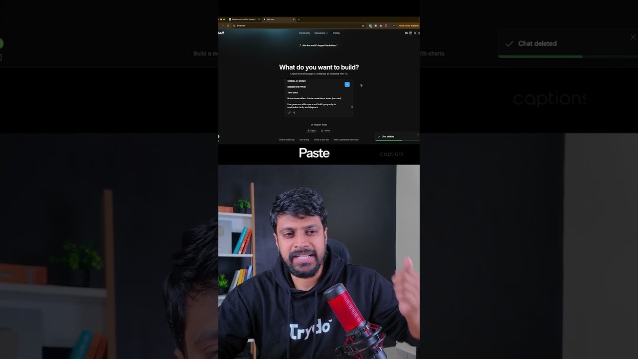 Build a Freelancing Portfolio using AI in 5 Mins