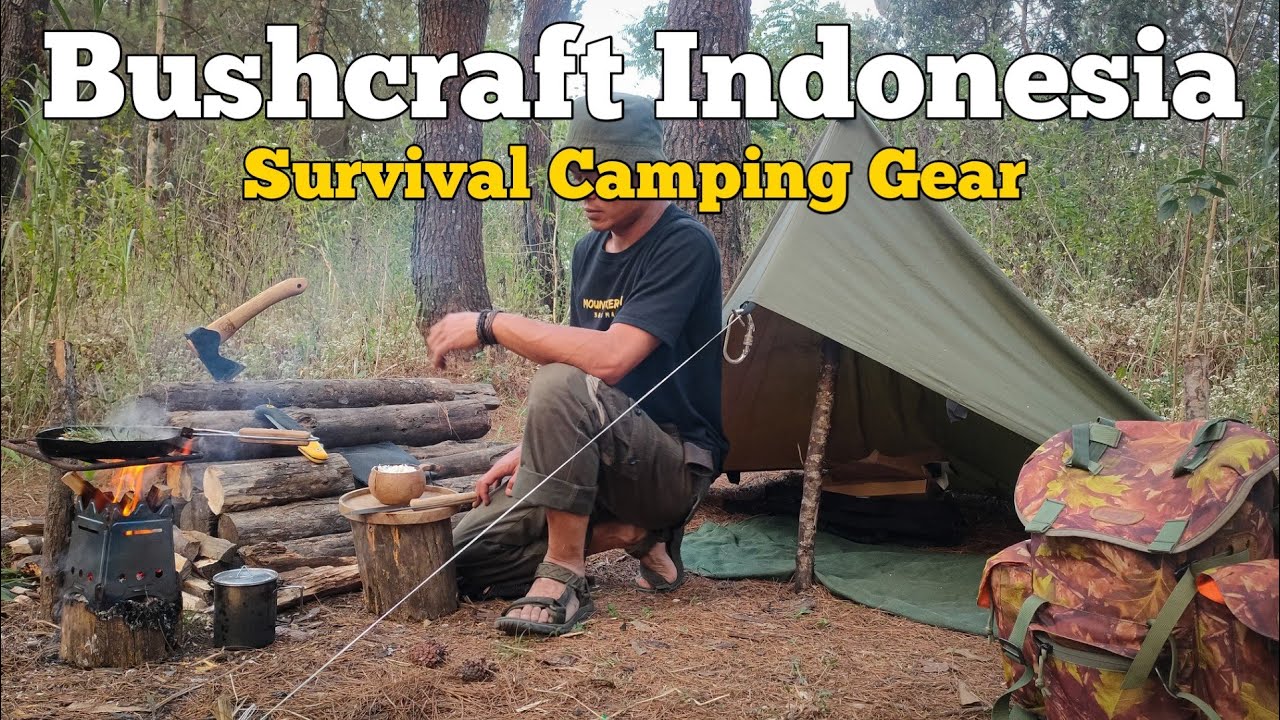 Survival Camping Gear - Kapak dan Pisau - Solo Bushcraft Indonesia