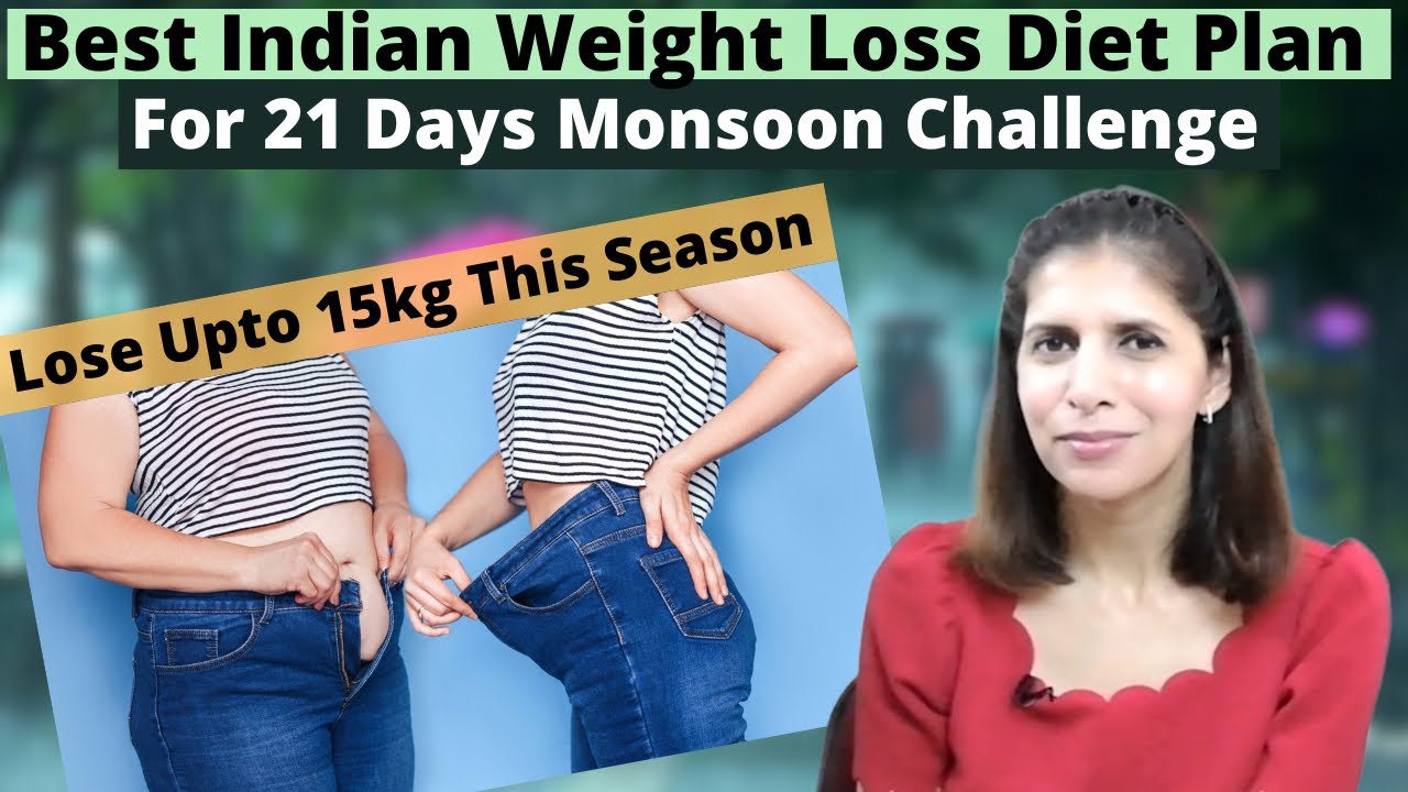 Best Indian Veg Diet Plan for Weight Loss | 21 Days Monsoon Fat Loss Challenge | Hindi