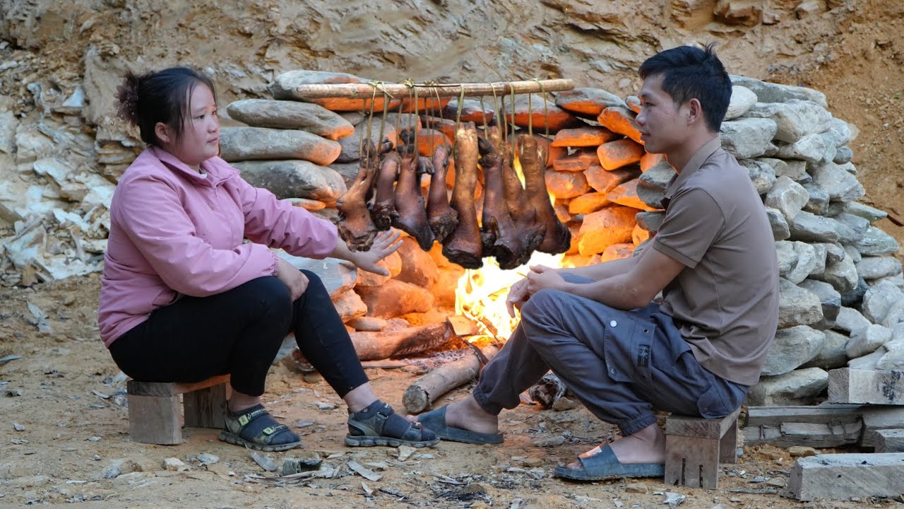 Peaceful farm life: Cooking and caring for livestock together - Reviving a dilapidated farm.