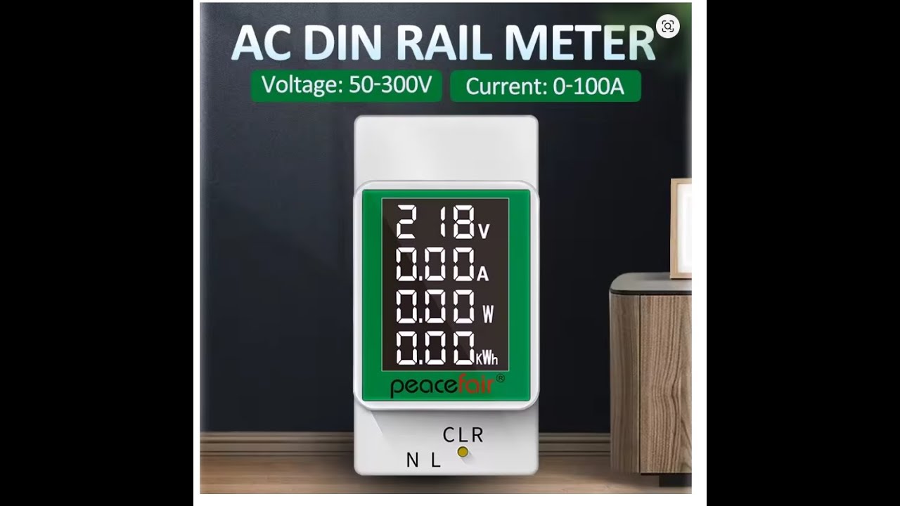 SİGORTA KUTUSU İÇİN 220 VOLT LCD WATT - AMPER ÖLÇER TANITIM VİDEOSU