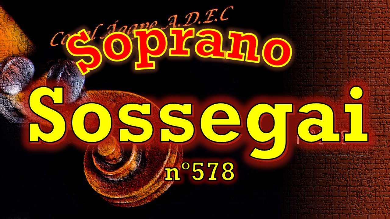 Sossegai *calm down* ( Hino 578) Harpa Cristã (kit de ensaio) soprano