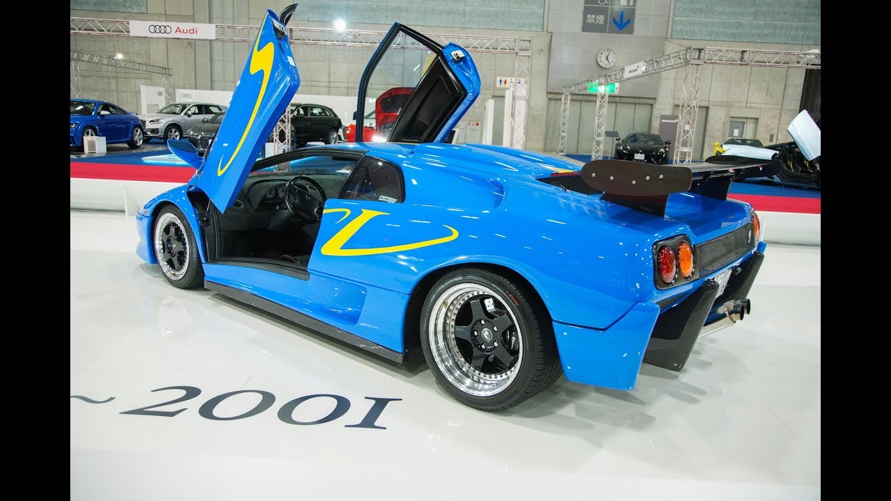 (4K)Lamborghini Diablo sv ランボルギーニ ディアブロ sv - メガスーパーカーモーターショー2018