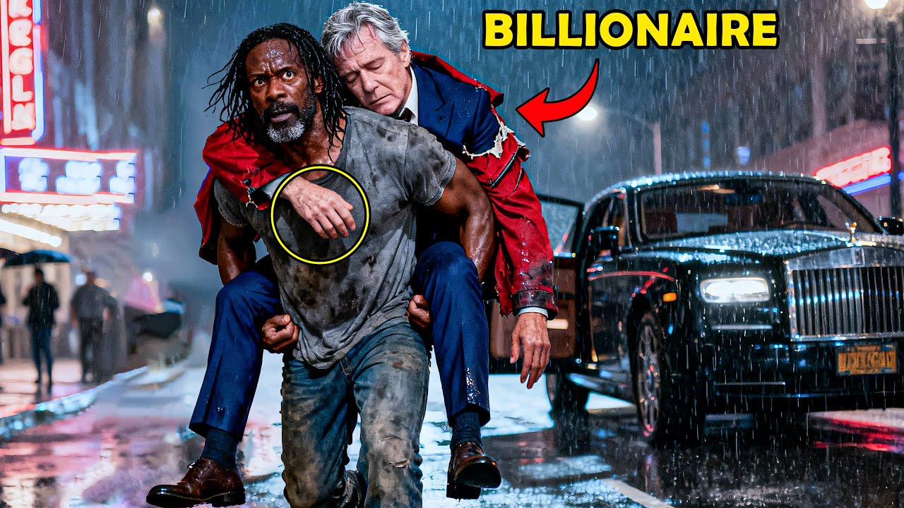 Homeless Man Carried a Stranger to the Hospital in the Rain, Unaware It Change His Life Forever