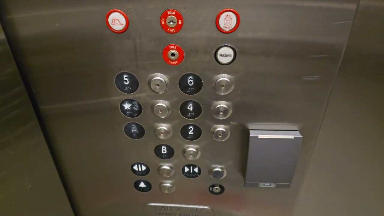 2000s Thyssenkrupp Traction Elevator at UCLA California Nano Systems Institute Los Angeles, CA