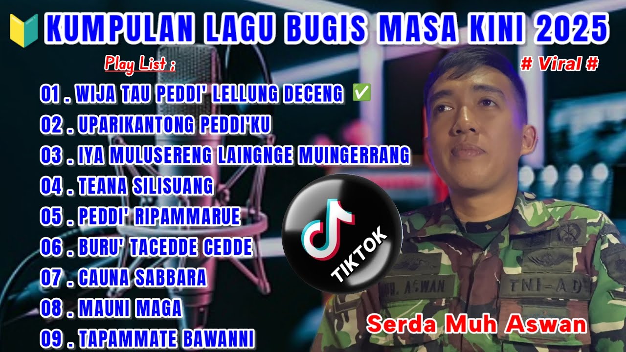 🔴LAGU BUGIS VIRAL TIK TOK 2025 !! wija tau peddi lellung deceng - iya mulusereng lainge muingerrang