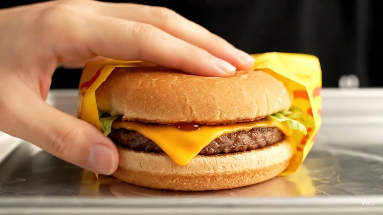 MCDONALD&rsquo;S CRUNCHY BURGER ASMR 🍔 SQUISHY, CRUNCHY & JUICY SOUNDS