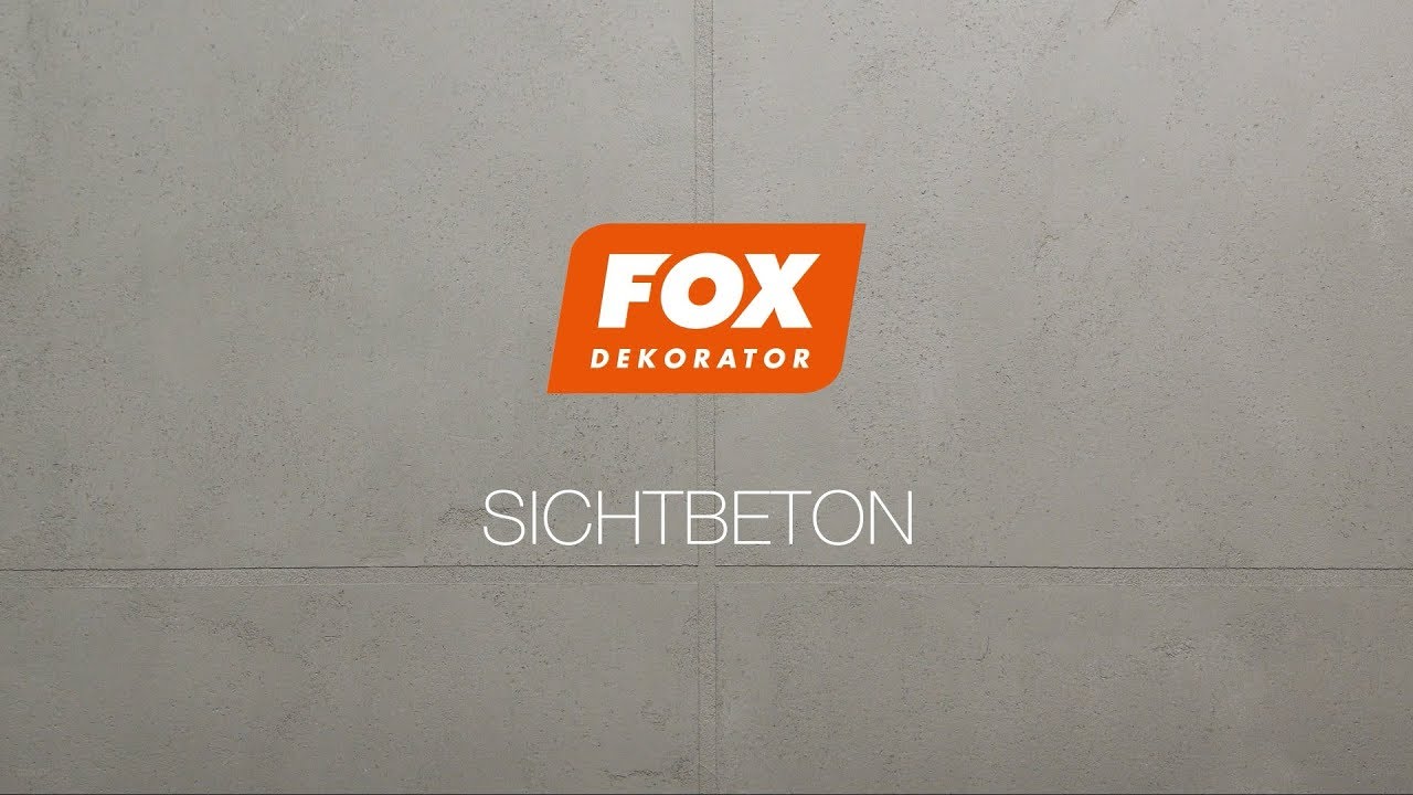 Beton Effekt - FOX DEKORATOR - Videoanleitung