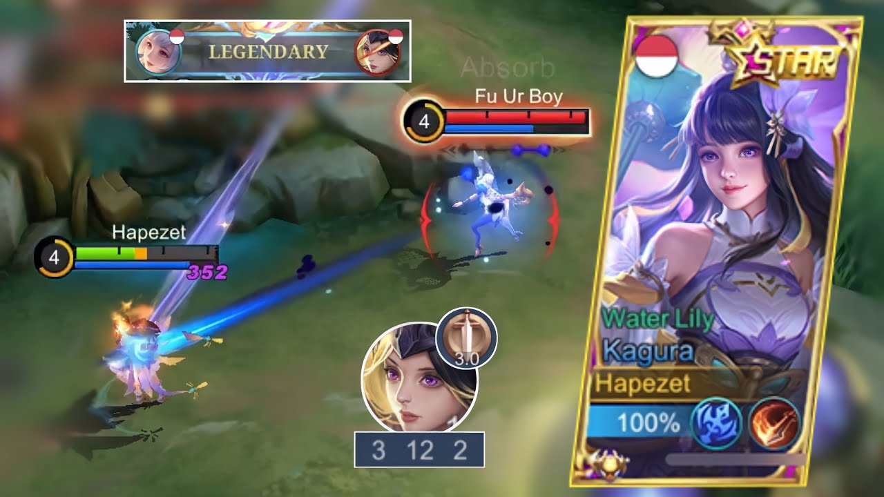 Kagura Waterlily New Voiceline! Langsung Auto Lock Mage Musuh | Mobile Legends