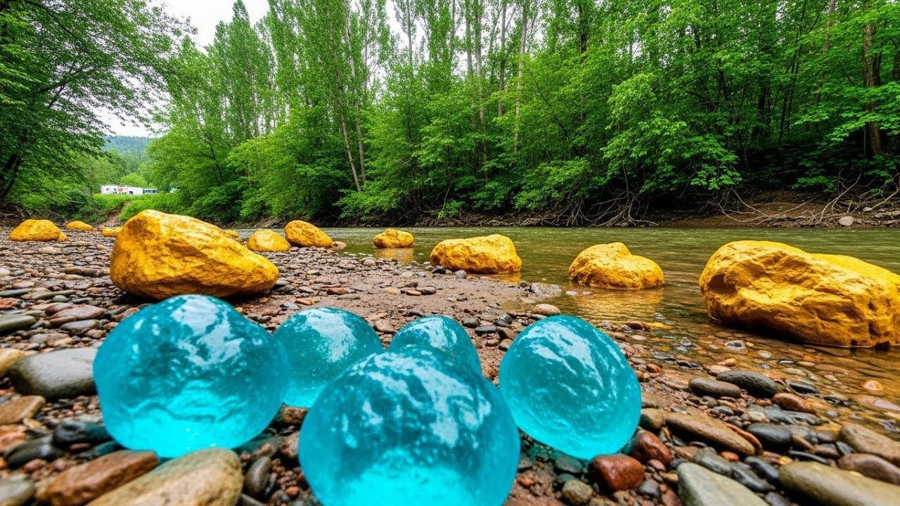 Excellent signs of gold and diamond nuggets!
