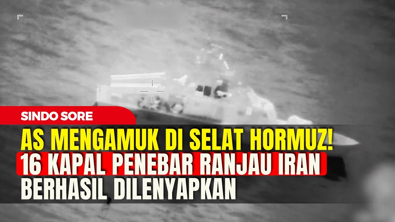 AS Mengamuk di Selat Hormuz! 16 Kapal Penebar Ranjau Iran Berhasil Dilenyapkan | Sindo Sore | 12/03