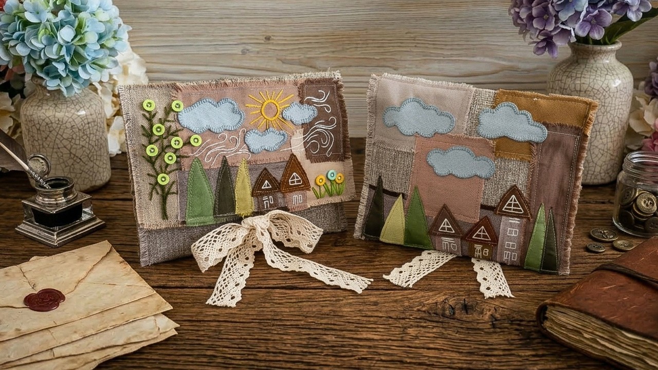 I Mixed Fabric Scraps and Embroidery… Look What Happened!