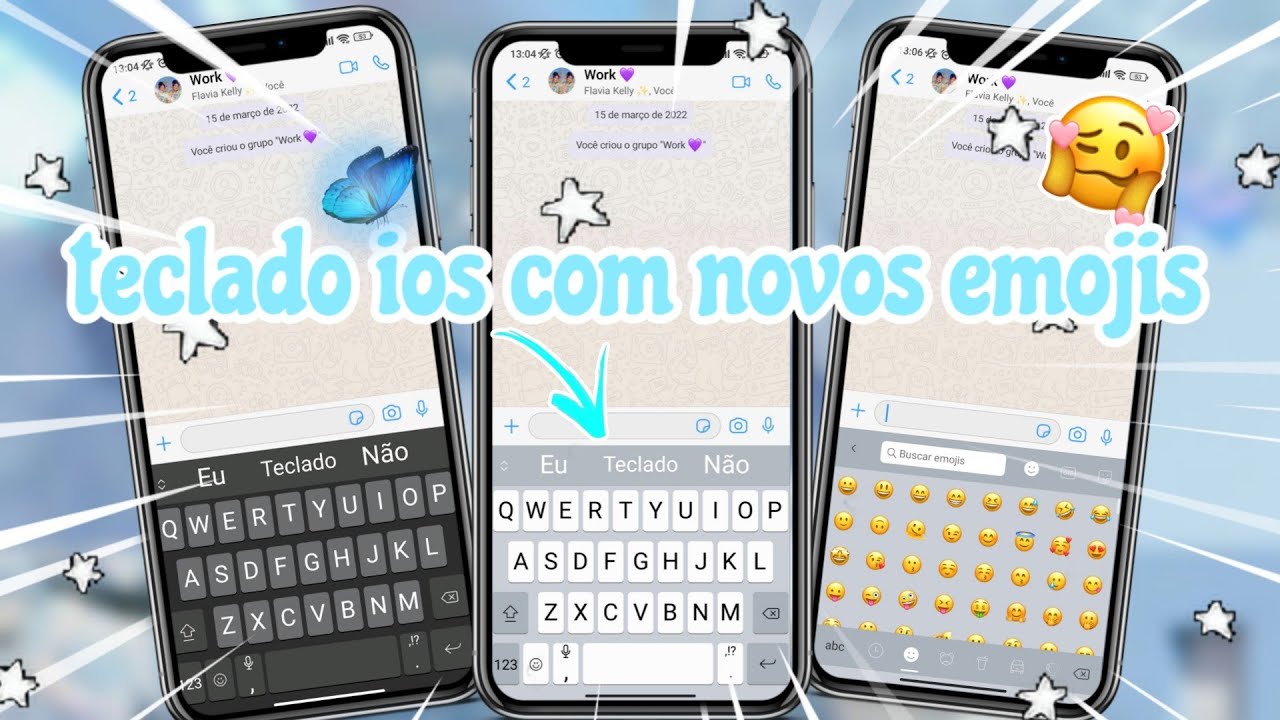 SAIU 🥳 TECLADO IGUAL IPHONE | com novos emojis ios v15.4 NO ANDROID *2022*