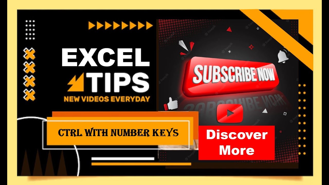 excel shortcuts | ctrl with number keys | 