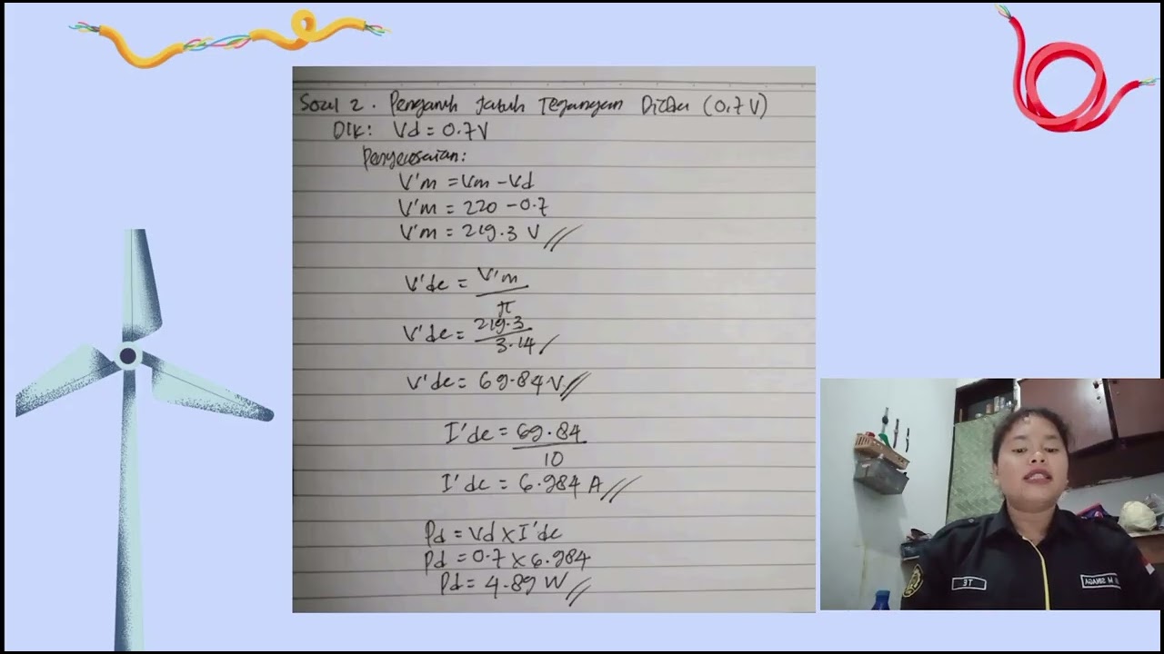 LATIHAN SOAL PENYEARAH GELOMBANG SETENGAH FASA & PENYEARAH GELOMBANG PENUH SATU FASA