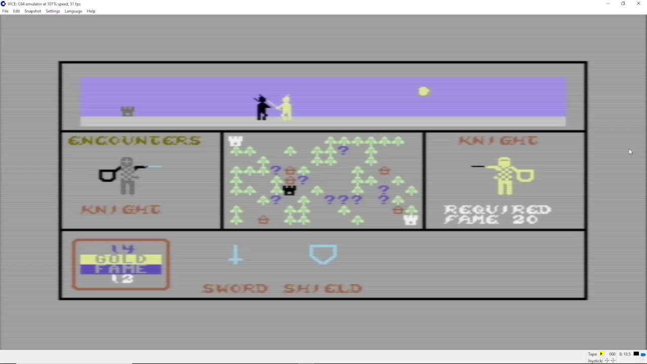 Fame Quest, The old Commodore 64 (C64) game, #3 I beat it!