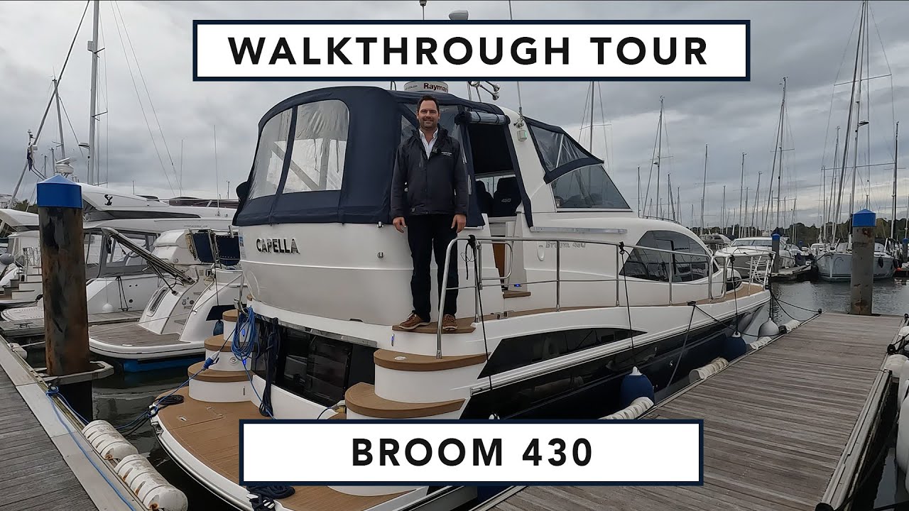 Broom 430 - Walkthrough Tour - £415K - This is an impressive boat! The space on board is remarkable!
