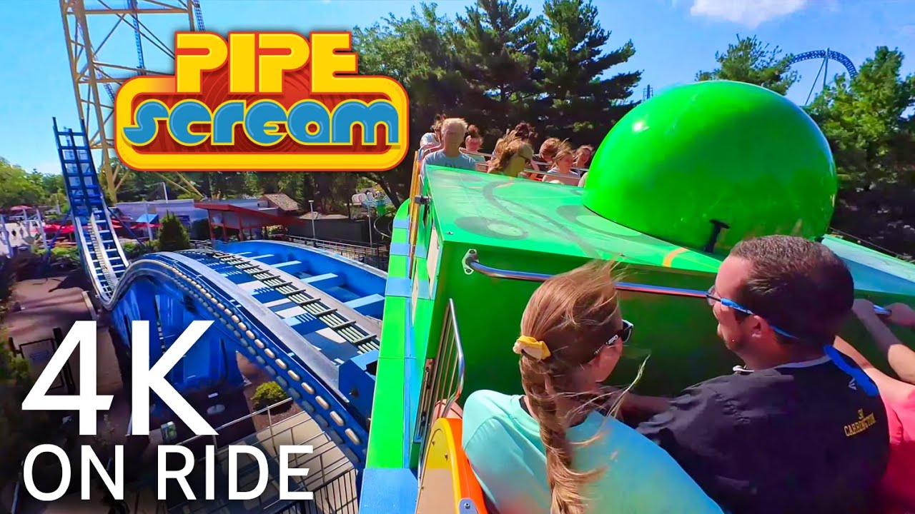[4K] Pipe Scream 🎢 On Ride - CEDAR POINT