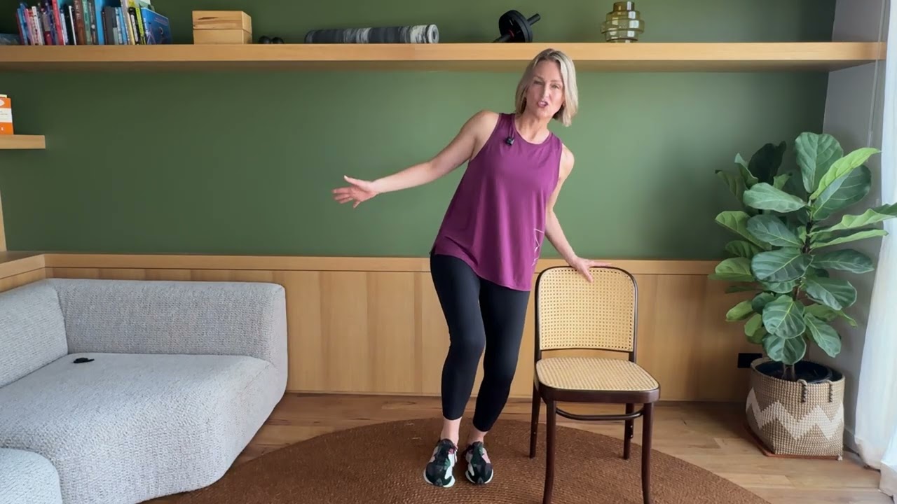 4- Single Leg Balance Demo by Marilynn@AgeingforBetter