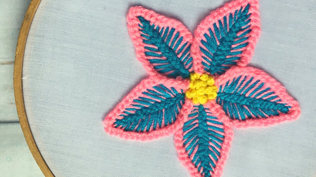 BORDADOS PARA FLORES FACILES | BORDADOS A MANO PASO A PASO DE FLORES | MEMA BORDADOS