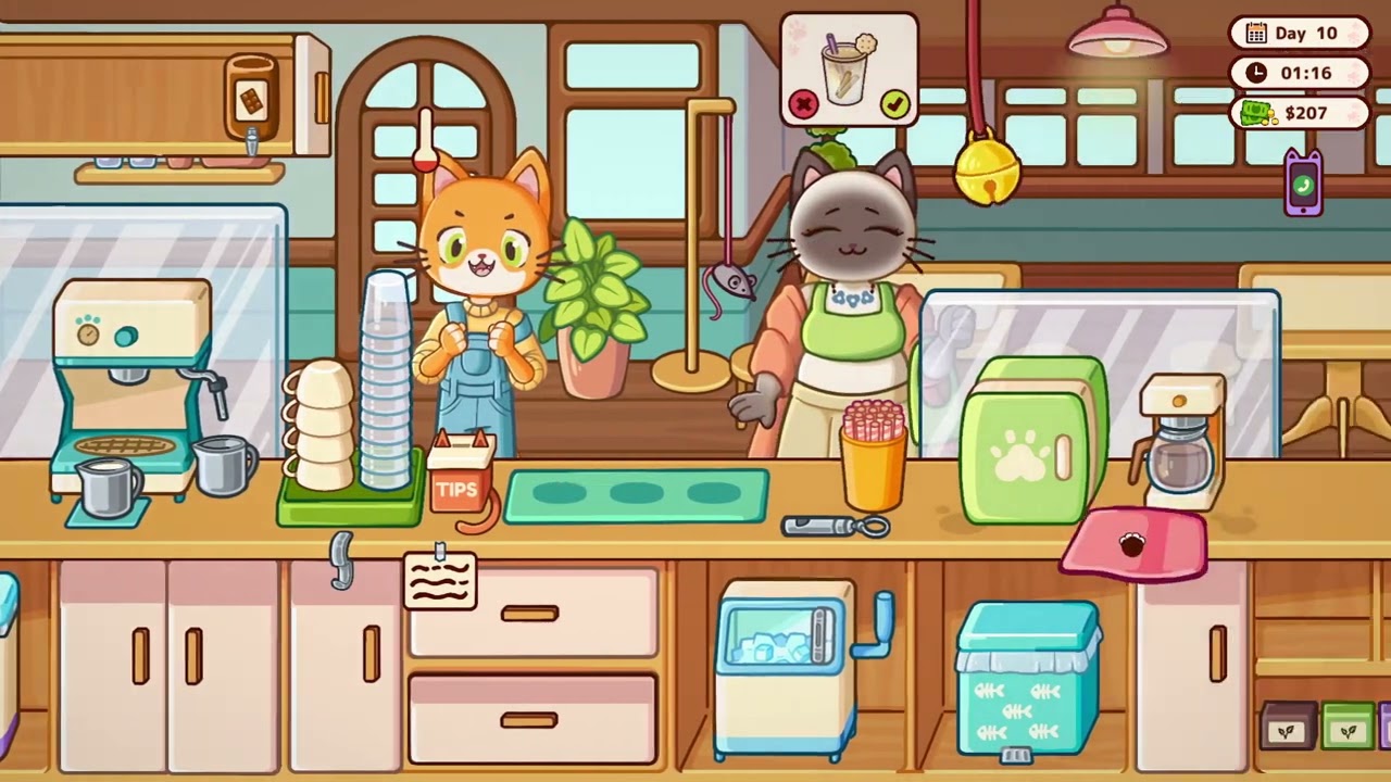 🐱☕ Cats & Cups – I’m OBSESSED With This Cozy Cat Café Game P2