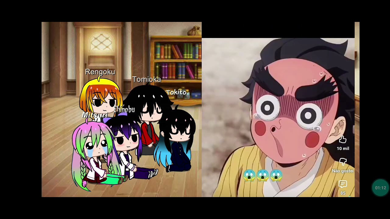 Alguns hashiras reagindo a pérolas do Tokito e seu favoritismo kk.Espero que gostem!