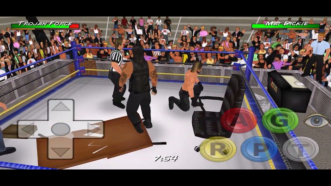 Triple Threat Match Wrestling Revolution Roman WWF WWE 