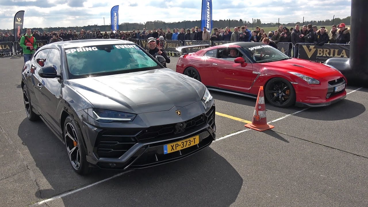 Lamborghini Urus vs Nissan GT-R R35 - DRAG RACE!