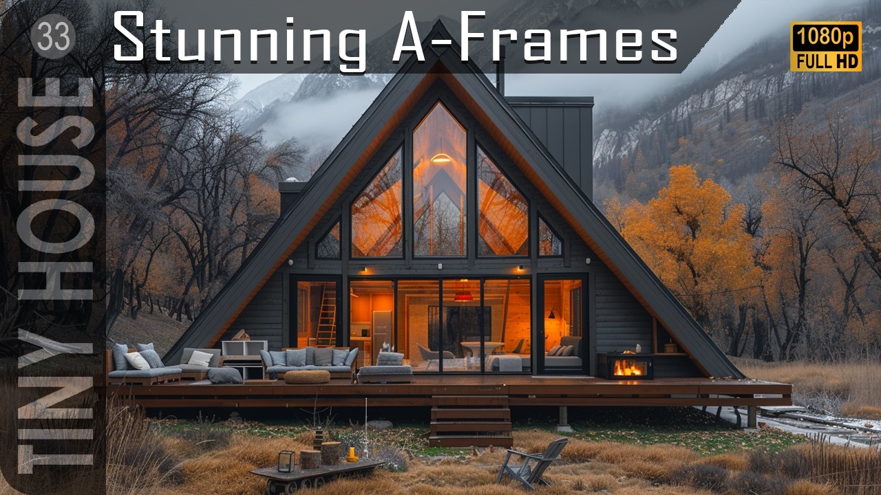 15 Stunning A-Frame Tiny Houses with Wooden Exteriors and Large Windows for Maximum Natural Light