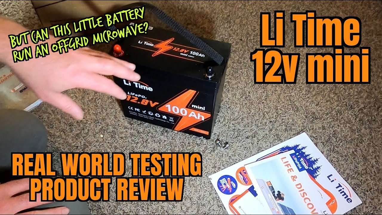 LiTime 12v 100ah mini lifepo4 battery real world testing product review