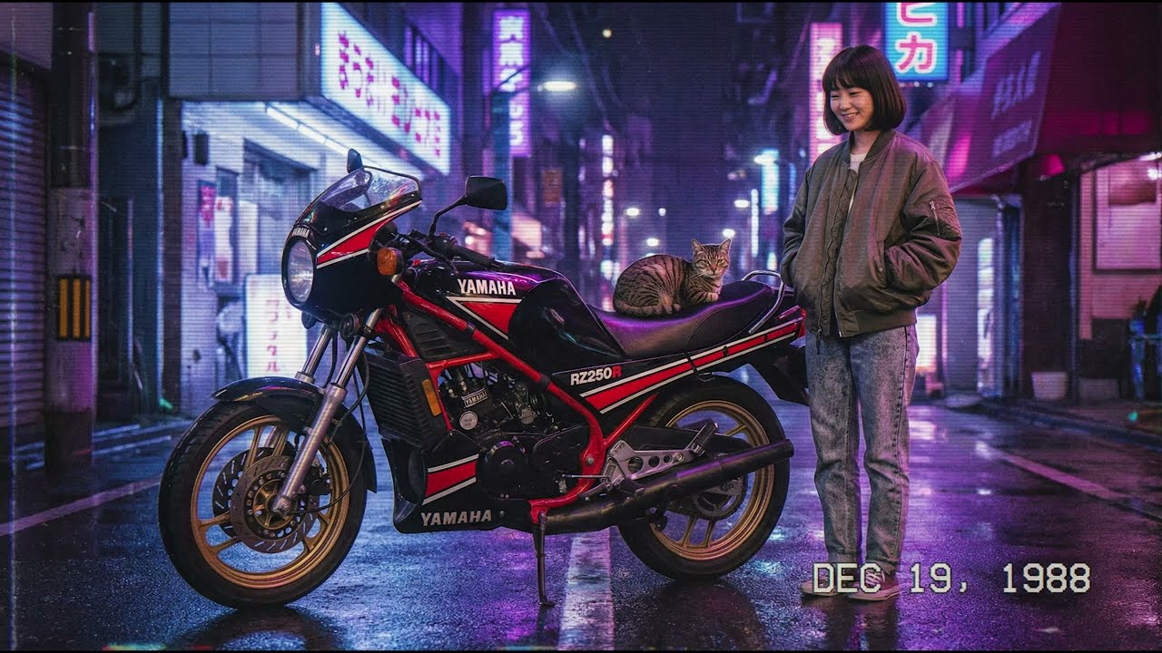 RZ250R 2-Stroke Night Breeze | Midnight City Pop Instrumental Ride/RZ250R（2st夜風）｜深夜を切り裂くシティポップ・インスト