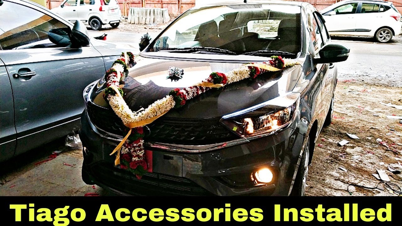 All New TATA Tiago Accessories Installation | Tiago Seat Covers, Fog Lamp, Flooring | Keshav Sk