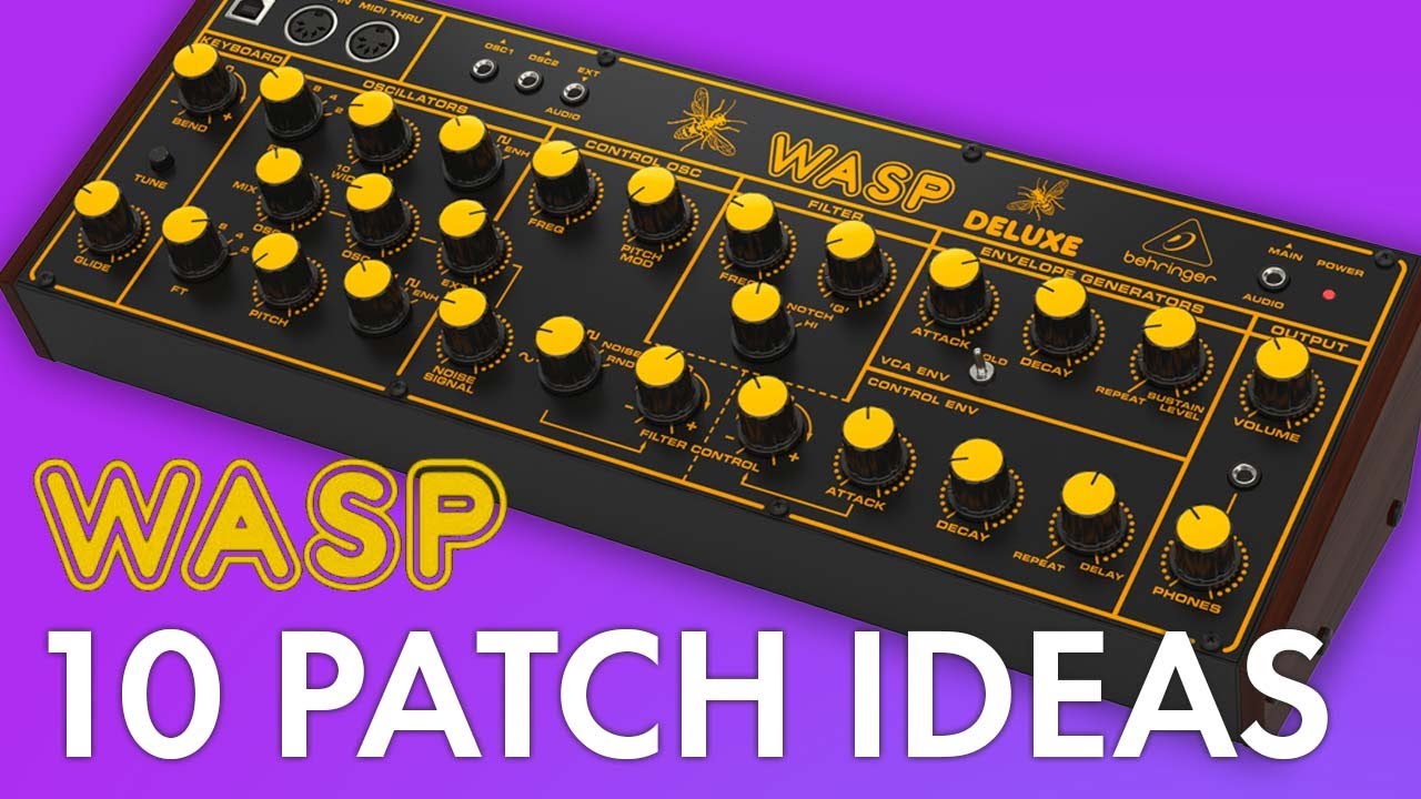 10 Patch Ideas for Behringer Wasp (No Talking, Sound Demo)
