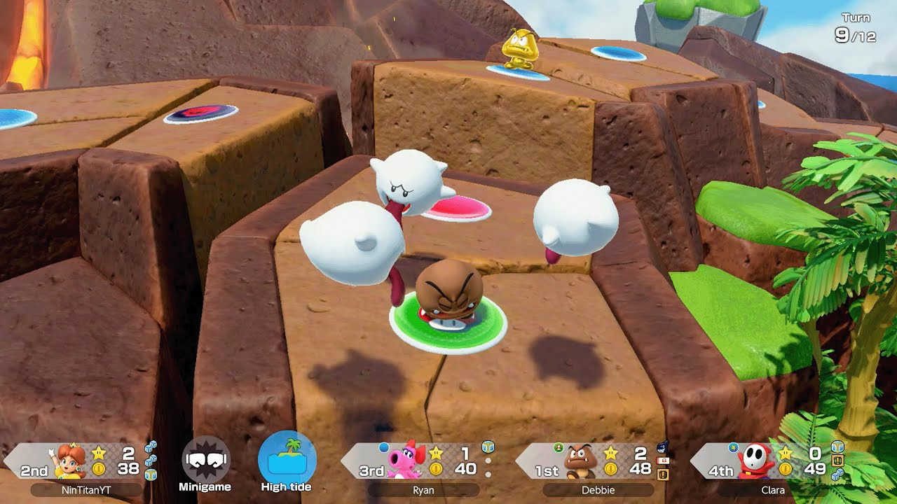 Super Mario Party Jamboree - Daisy vs Birdo vs Goomba vs Shy Guy - Goomba Lagoon