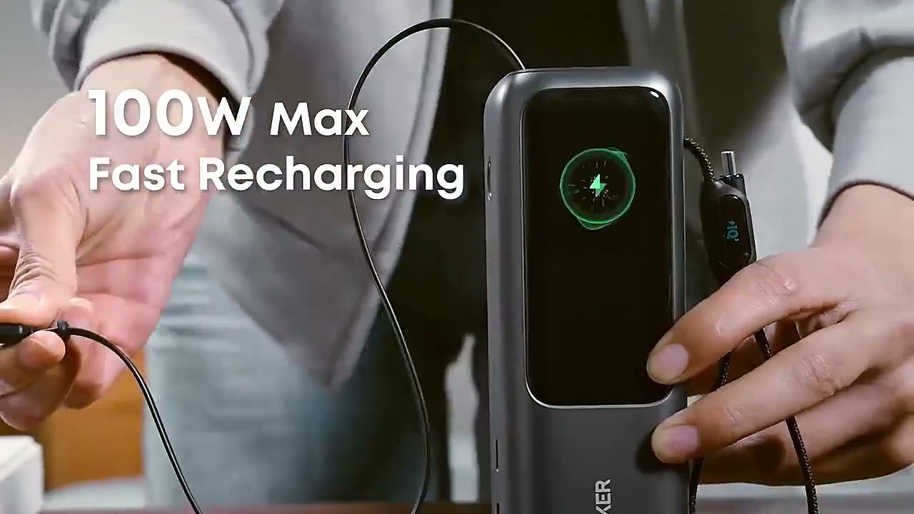 Pin Dự Ph&ograve;ng ANKER Zolo A1695 25000mAh 165W (With 2*Built-in Retractable Type-C Cable)